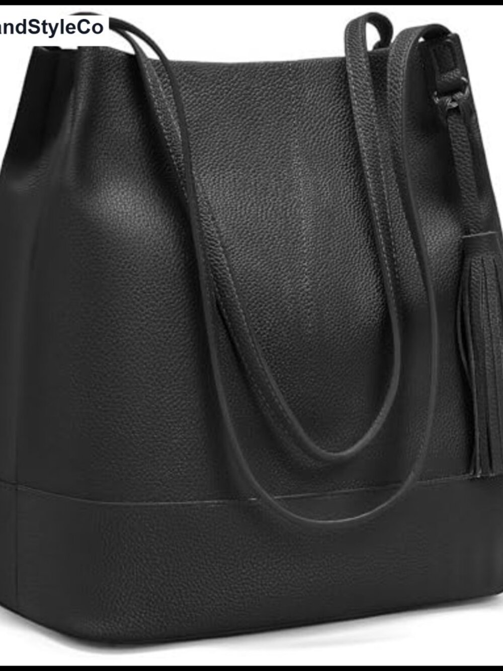 Large Bucket Purse Women's Shoulder Bag Soft Faux Leather Tote Handbag